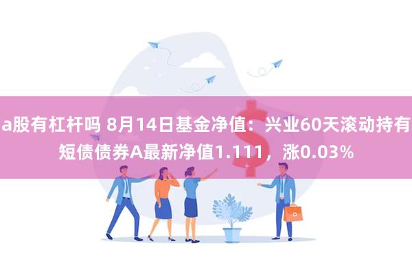 a股有杠杆吗 8月14日基金净值：兴业60天滚动持有短债债券A最新净值1.111，涨0.03%