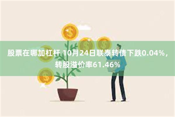 股票在哪加杠杆 10月24日联泰转债下跌0.04%，转股溢价率61.46%