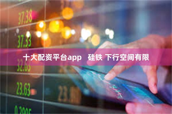 十大配资平台app   硅铁 下行空间有限